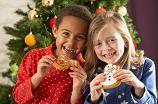 Christmas Girls with Cookies