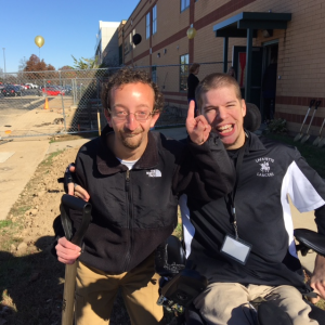 LHS Greenhouse Ground Breaking Event with Joe and Friend